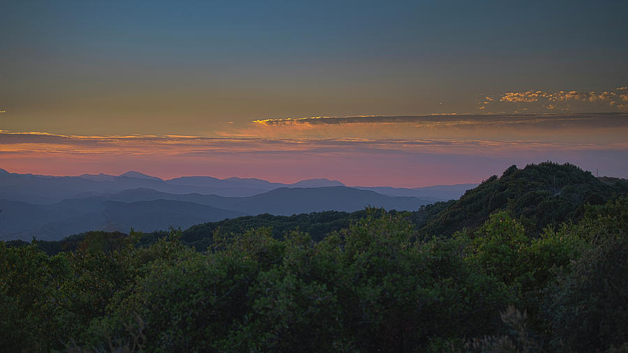 Sunset on Mount Vaca I Photograph by Mike Gifford