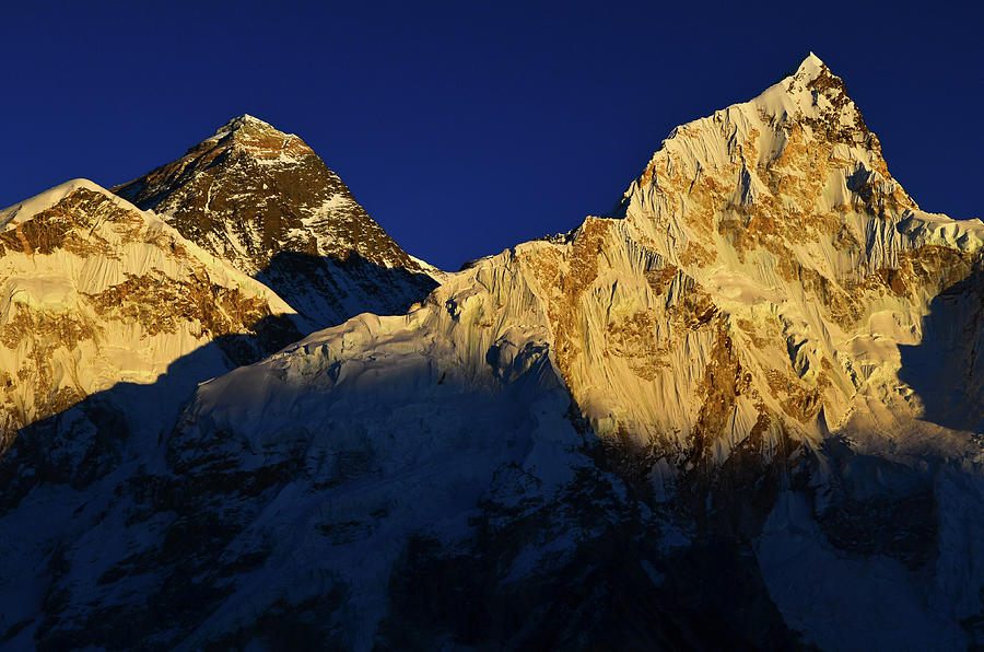 Sunset on Mt Everest and Nuptse Photograph by Pedro Carrilho - Pixels