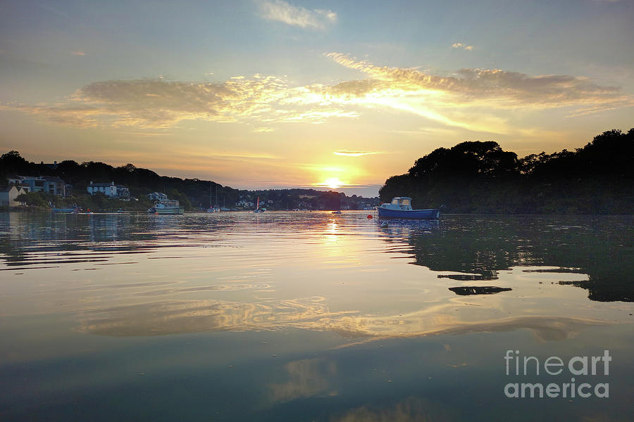 Sunset On Mylor Creek Photograph by Terri Waters