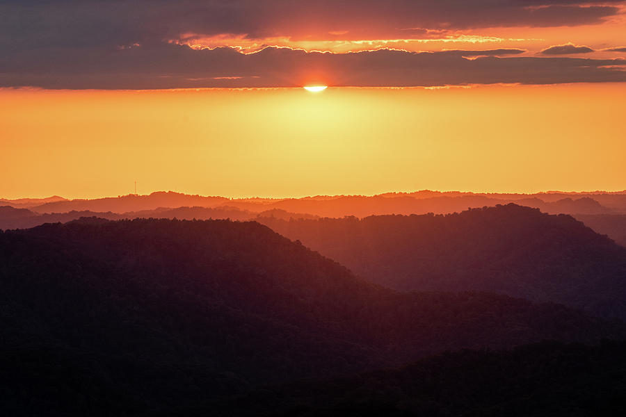 Sunset on Pine Mountain Photograph by Cris Ritchie