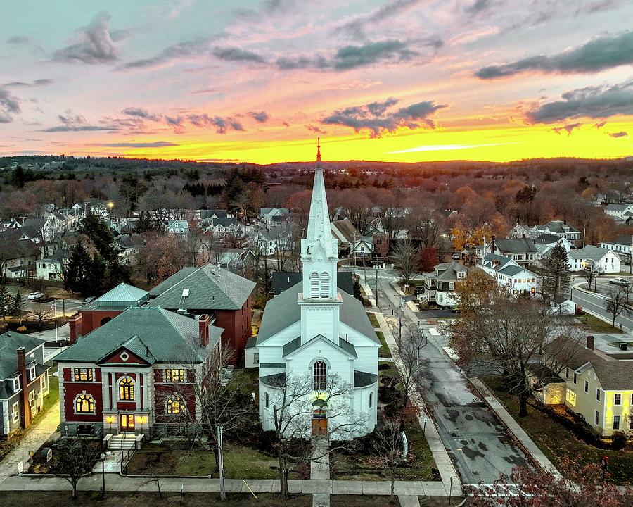 Sunset on South Main Photograph by John Gisis