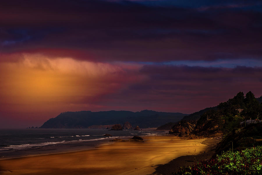 Sunset on the Beach Photograph by David Patterson