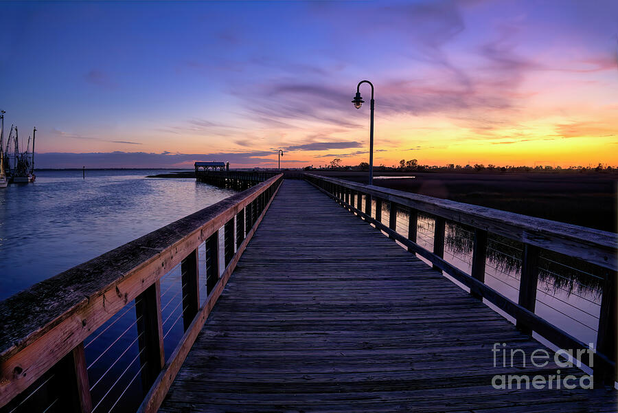 Sunset on the Boardwalk Photograph by Shelia Hunt