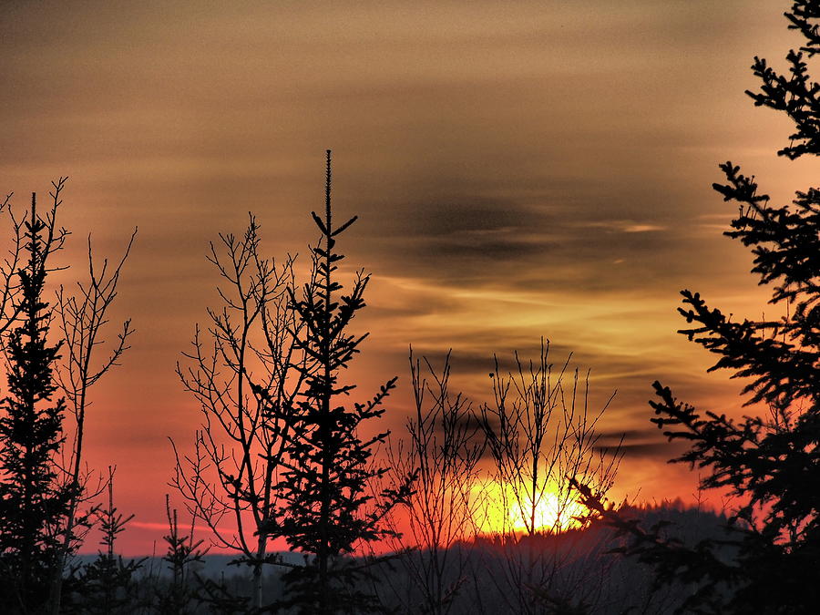 Sunset Photograph - Sunset on the Borderlands by Tom Halseth