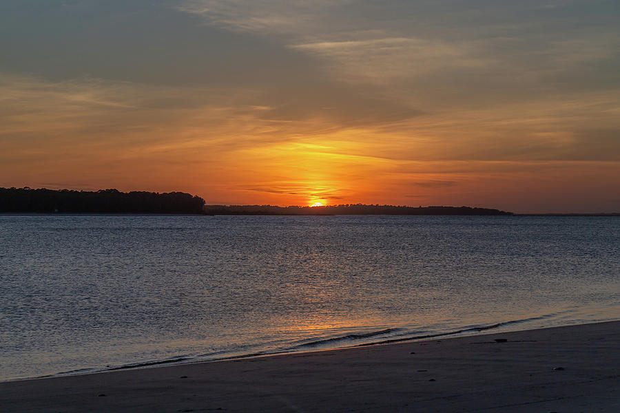 Sunset on the Coast Photograph by Cindy Robinson
