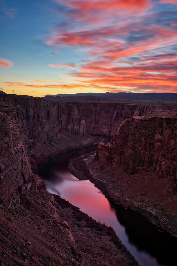 Sunset on the Colorado River Photograph by Bradley Morris