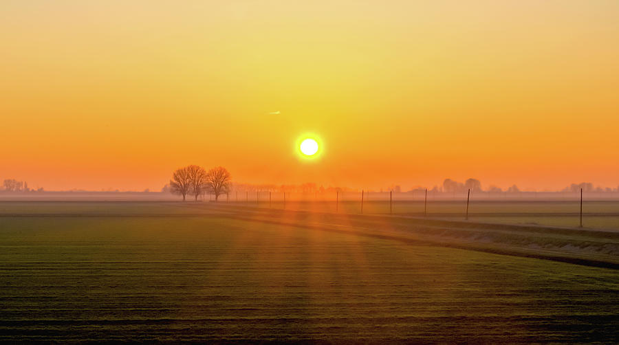 Sunset on the countryside Photograph by Loredana Gallo Migliorini