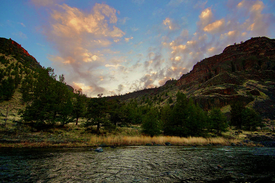 Sunset on The Crooked River , Oregon Photograph by Brent Bunch