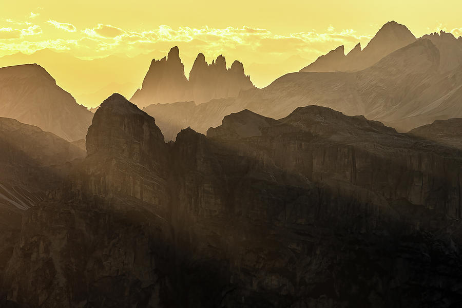 Sunset on the Dolomites Photograph by Nicole Zenhausern