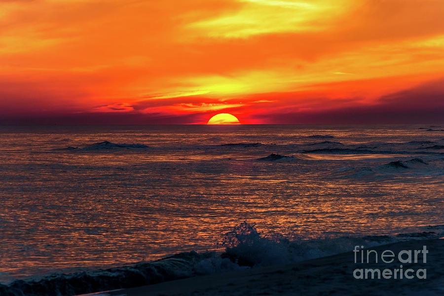 Sunset on the Horizon, Perdido Key, Florida Photograph by Beachtown Views