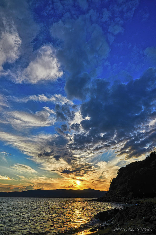 Sunset on the Island of Skiathos Greece Photograph by Christopher S ...