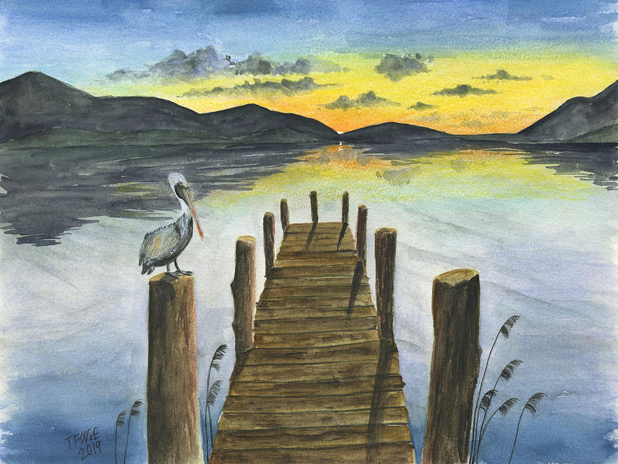 Sunset On The Lake #2 Painting