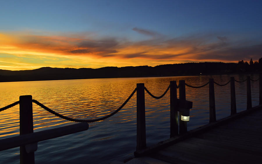 Sunset Photograph - Sunset on the Lake by Cindy Nunn Sunset Photograph - Sunset on the Lake by Cindy Nunn