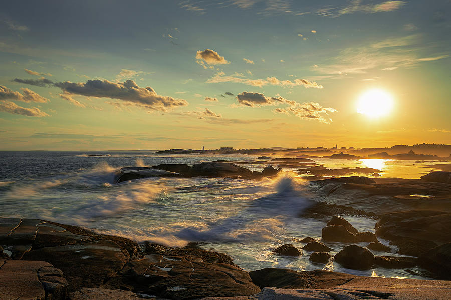 Sunset on the Nova Scotia coastline Photograph by Murray Rudd