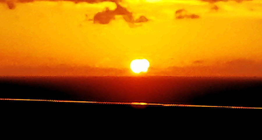 Sunset on the Ocean 5 Photograph by Aldane Wynter