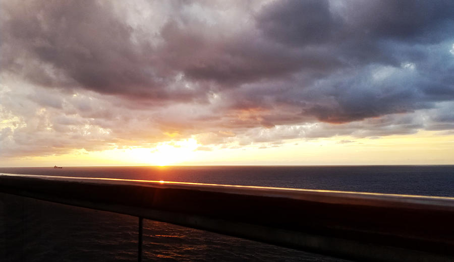 Sunset on the Ocean 8 Photograph by Aldane Wynter
