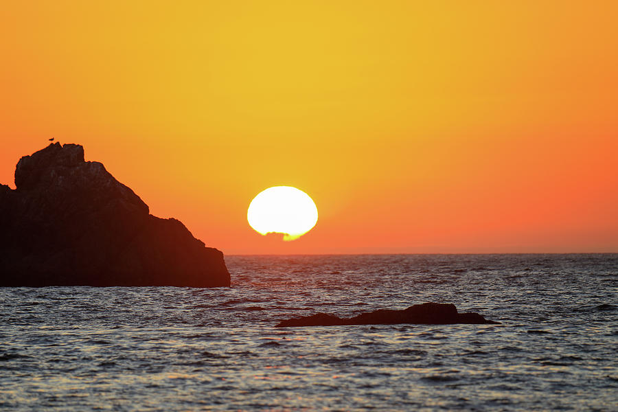 Sunset On The Ocean Photograph