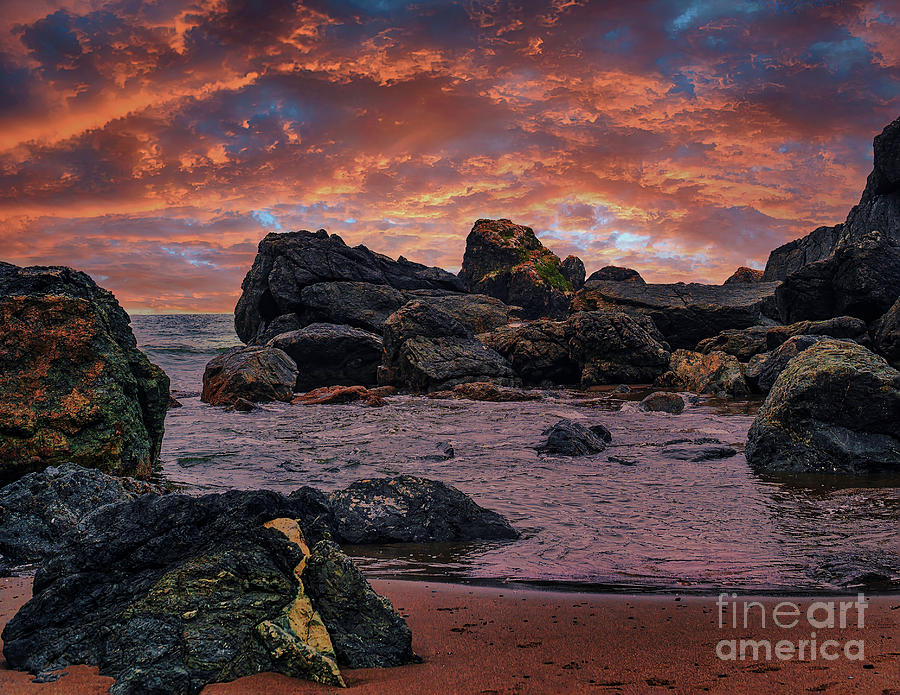 Sunset on the Oregon Coast Photograph by Nick Zelinsky Jr