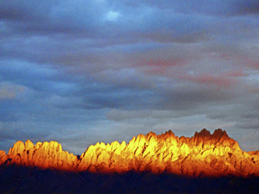 Sunset On The Organ Mountains 1 Photograph by Ron Kandt