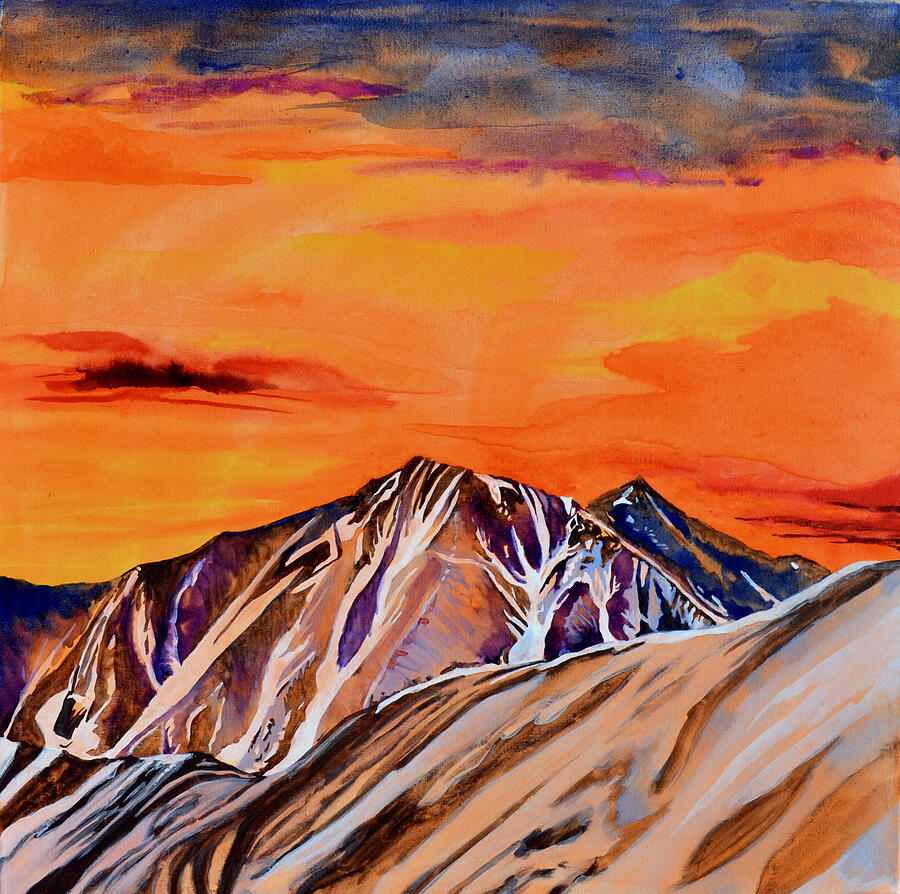 Sunset On The Pass Painting by Beverley Harper Tinsley