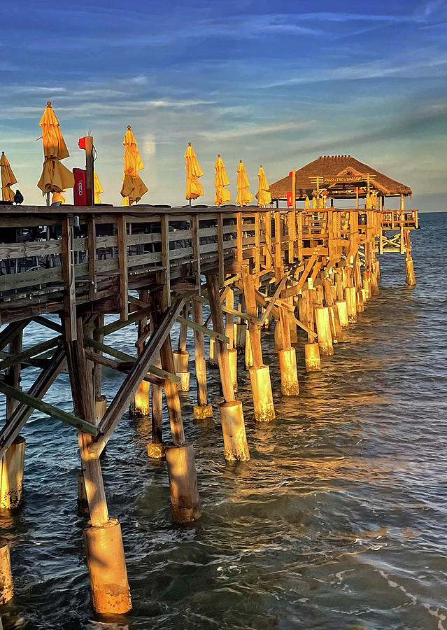 Sunset on the Pier Photograph by George Taylor