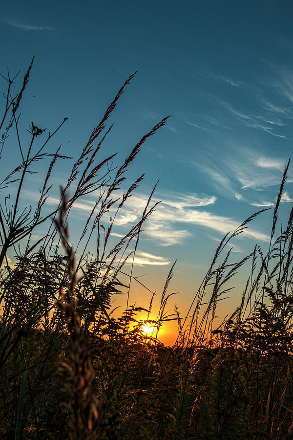 Sunset on the Prairie of Iowa Photograph by Sandra Js