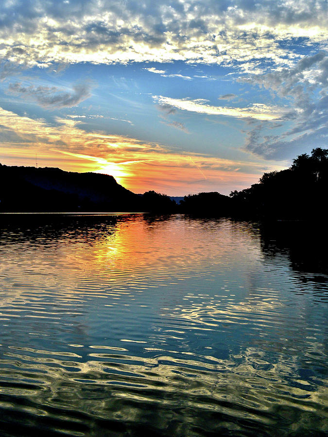 Sunset on the River Photograph by Susie Loechler