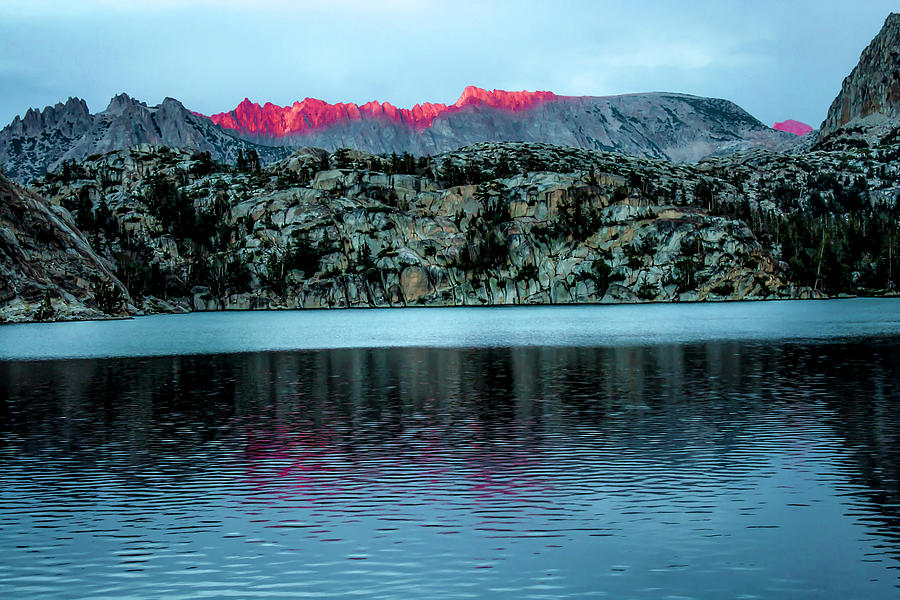 Sunset on the Sawtooths Photograph by Doug Scrima