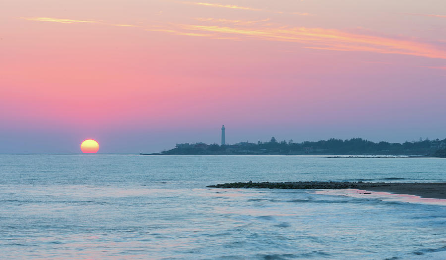 Sunset on the sea, Sicily Photograph by Mirko Chessari