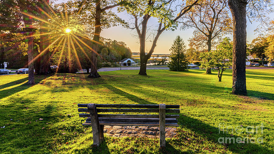 Sunset on the Village Green Photograph by Sean Mills