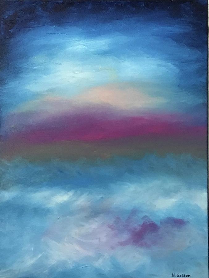 Sunset on the Water Painting by Norma Golden