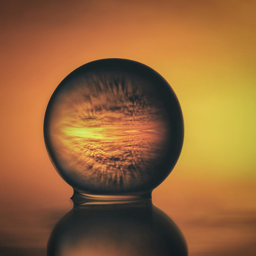 Sunset Photograph - Sunset Orb by Dave Bowman