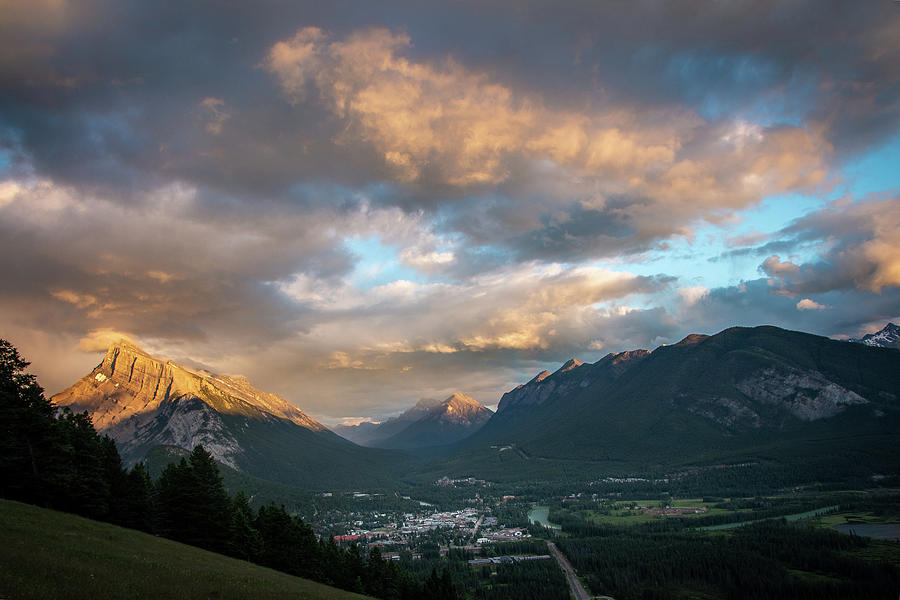 Sunset Over Banff Photograph By Cory Huchkowski Fine Art America