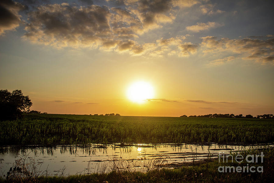 Summer Photograph - Sunset Over Celina by Peter Stawicki
