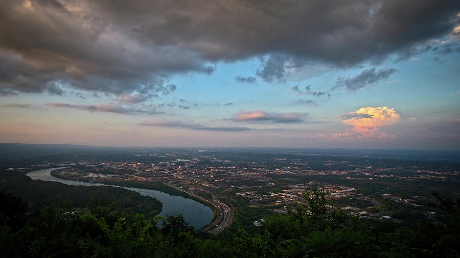 Sunset Over Chattanooga Photograph by George Taylor