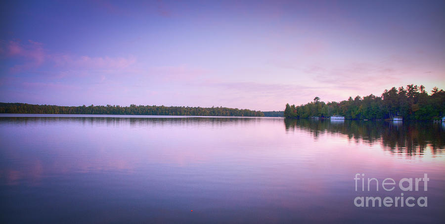 Fish Photograph - Sunset over Cranberry Lake by Deborah Klubertanz