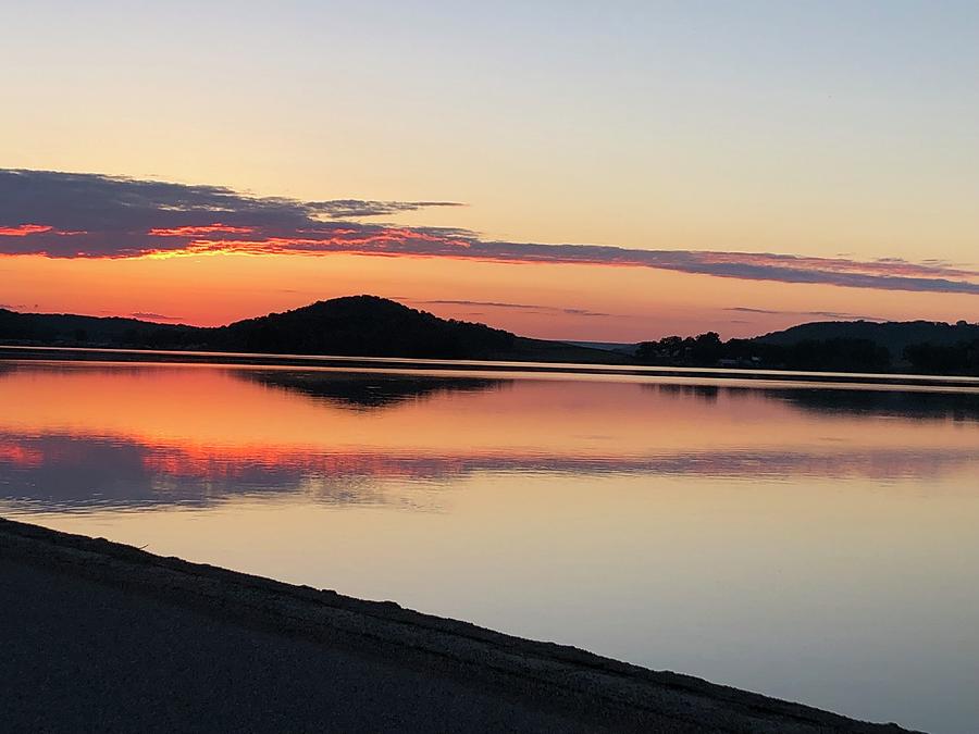 Sunset Over Crystal Lake Photograph by Rachelle Stracke