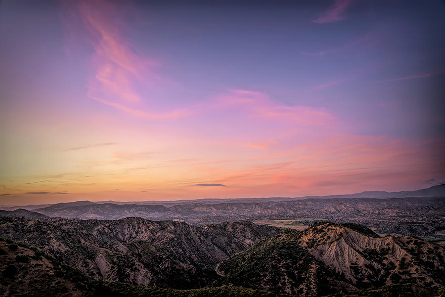 Sunset Over Cuyama Valley Photograph by Lindsay Thomson