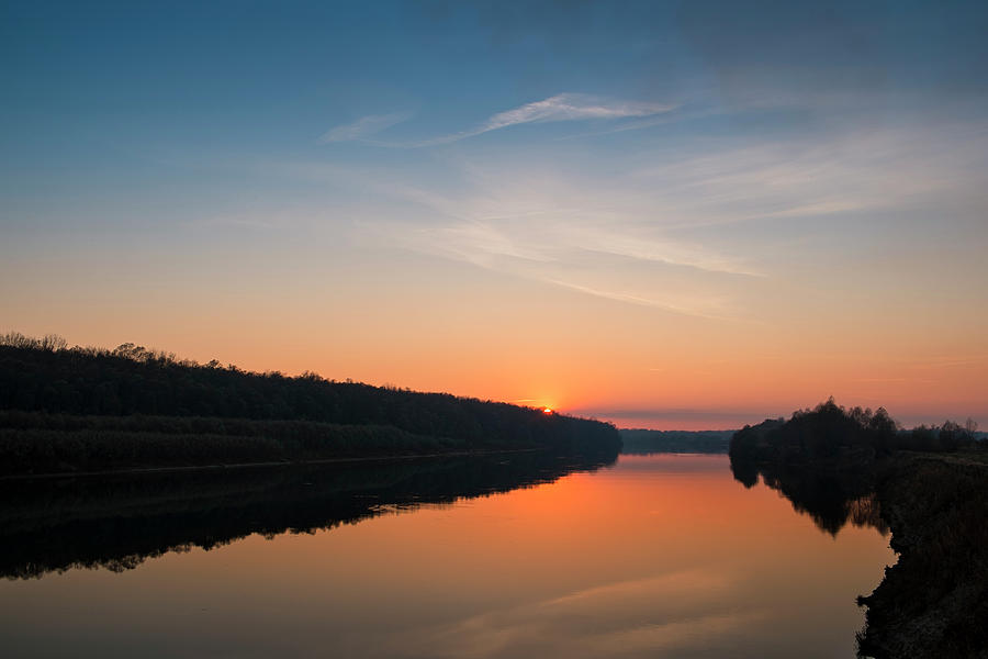 Sunset Over Desna River Photograph by Andrii Maykovskyi