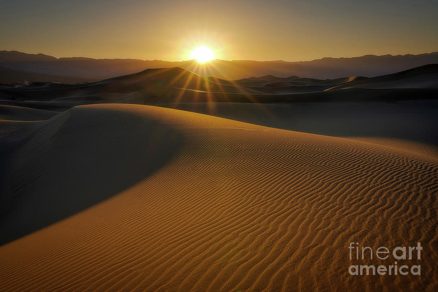 Sunset over dunes Photograph by Izet Kapetanovic