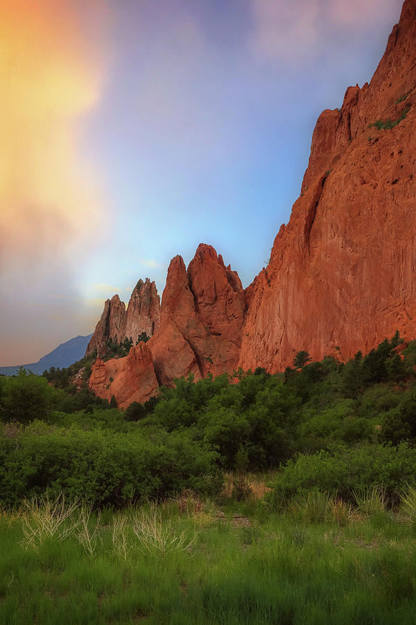 Sunset Over Garden Of The Gods Photograph by Dan Sproul