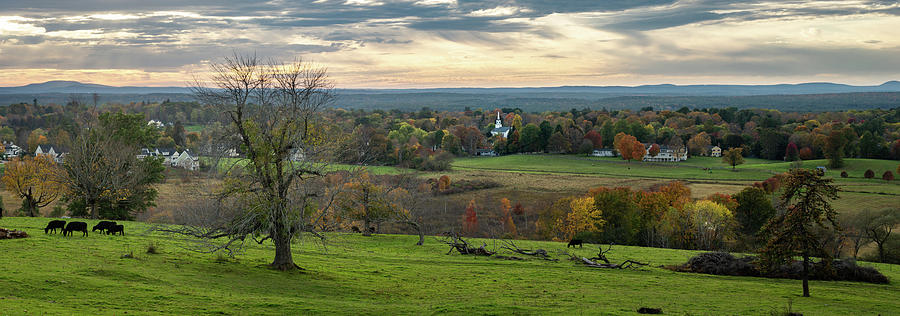 Sunset over Groton Pano 3 Photograph by Dimitry Papkov