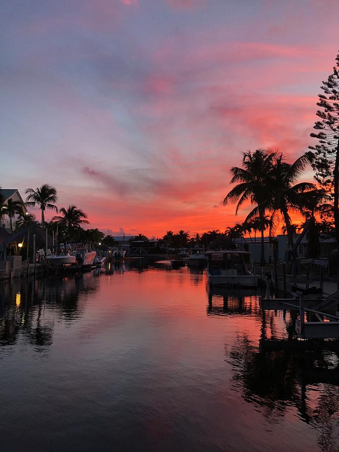 Sunset Over Key Largo, Florida Photograph by Shirley Galbrecht