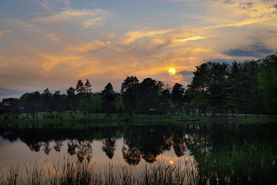Sunset over Lake Photograph by Brian Allen Sunset over Lake Photograph by Brian Allen