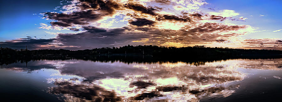 Sunset over Lake Deforest Photograph by Jim Feldman