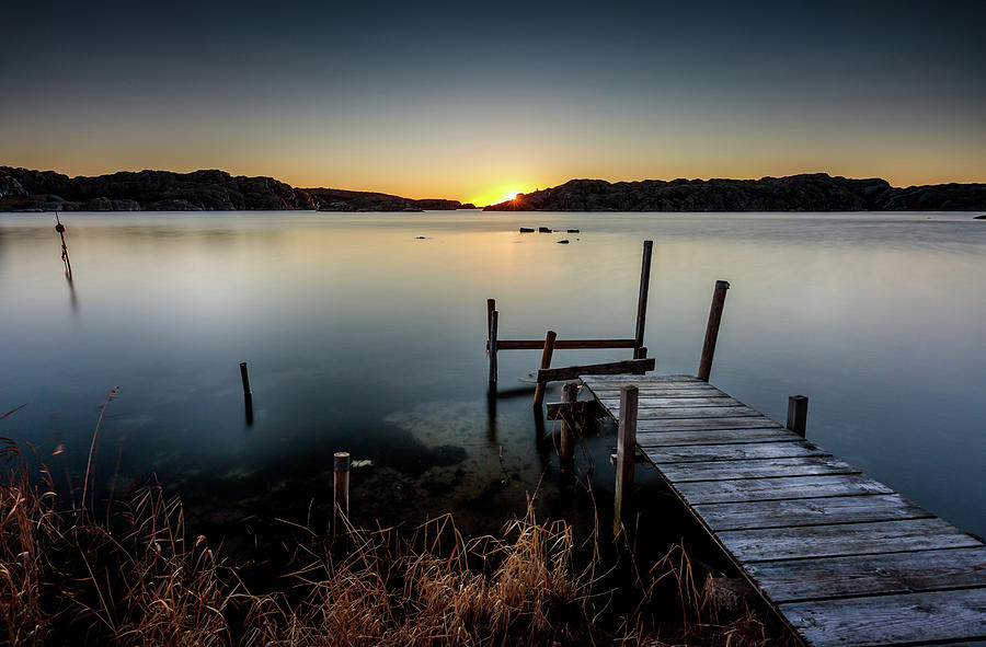 Sunset Photograph - Sunset Over Old Pier by Nicklas Gustafsson