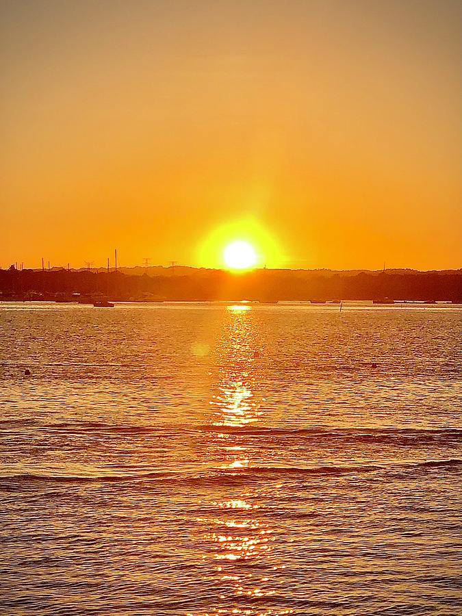 Sunset over Poole Harbour Photograph by Gordon James
