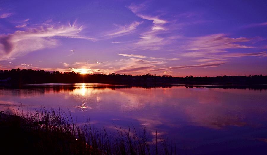 Sunset Over River in Swansboro, North Carolina Photograph by David ...