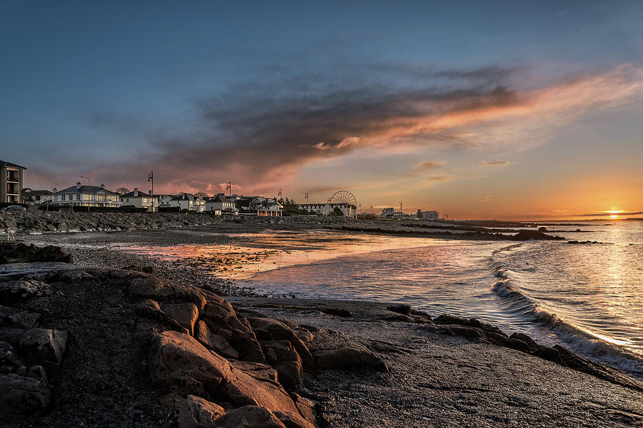 Sunset over Salthill in Galway Photograph by Daniel Zbroja - Fine Art ...