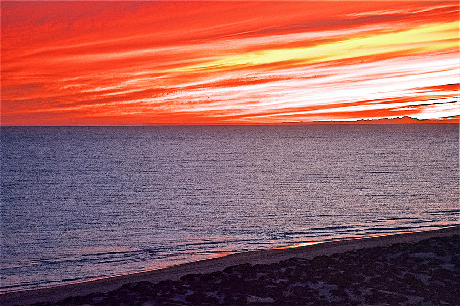 Sunset over Sea of Cortez near Puerto Penasco in Sonora, Mexico Photograph by Ruth Hager